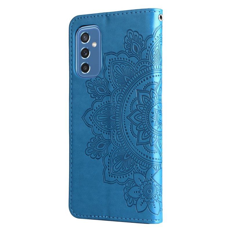 Leren Hoesje voor Samsung Galaxy M52 5G Mandala-bloemen