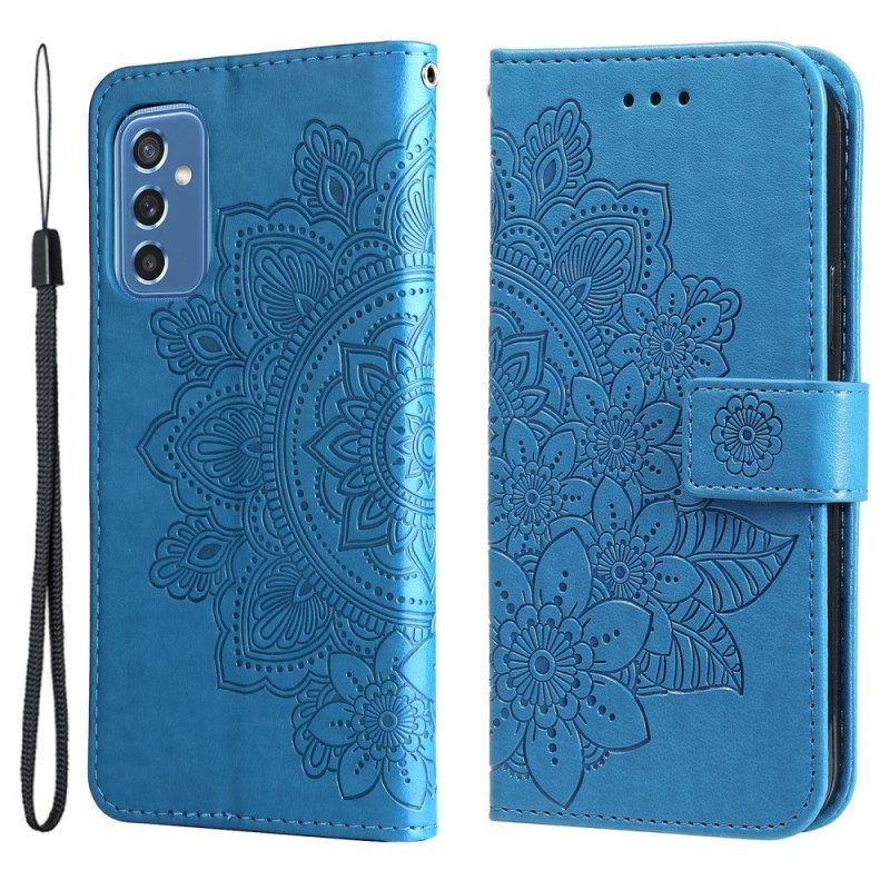 Leren Hoesje voor Samsung Galaxy M52 5G Mandala-bloemen