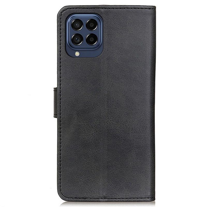 Leren Hoesje voor Samsung Galaxy M53 5G Mat Kunstleer