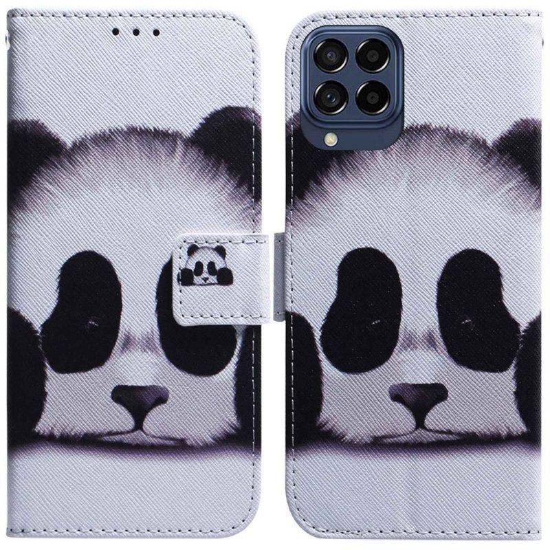 Leren Hoesje voor Samsung Galaxy M53 5G Panda