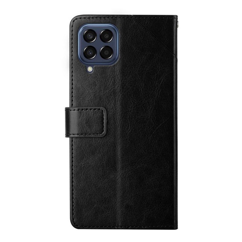 Leren Hoesje voor Samsung Galaxy M53 5G Stijl Leer Y Design