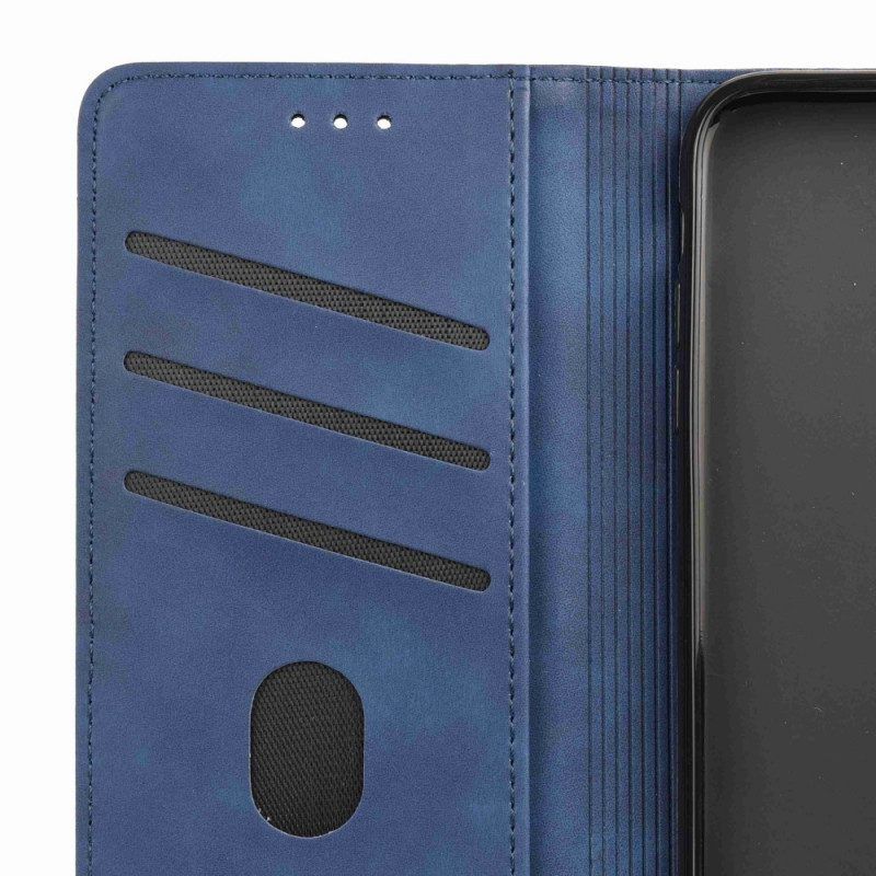 Leren Hoesje voor Samsung Galaxy M53 5G Tweekleurige Elegantie