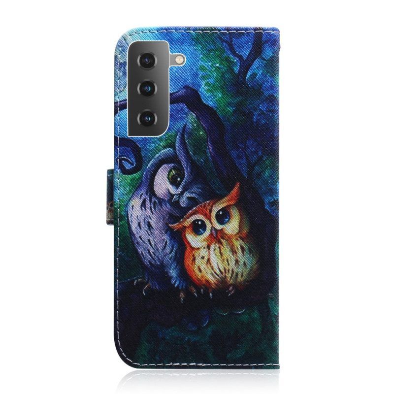 Leren Hoesje voor Samsung Galaxy S22 5G Schilderij Van Uilen