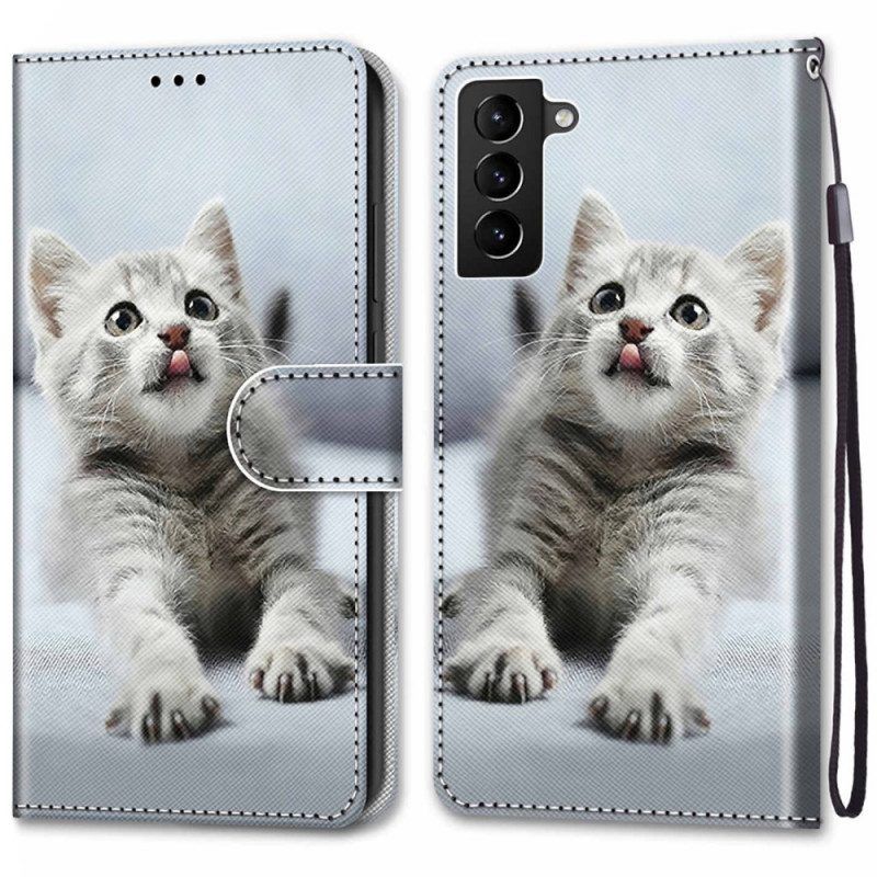 Leren Hoesje voor Samsung Galaxy S22 Plus 5G De Mooiste Katten