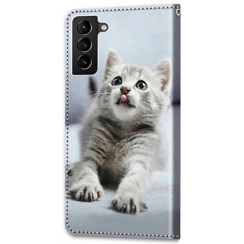 Leren Hoesje voor Samsung Galaxy S22 Plus 5G De Mooiste Katten