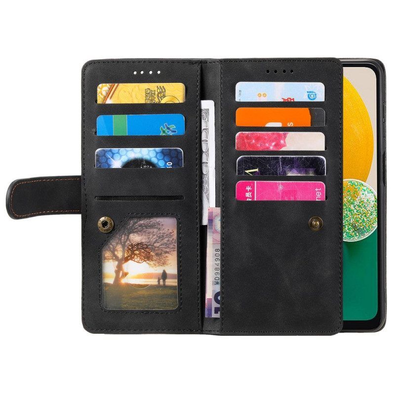 Leren Hoesje voor Samsung Galaxy S23 5G Portemonnee Leren Multifunctionele Portemonnee