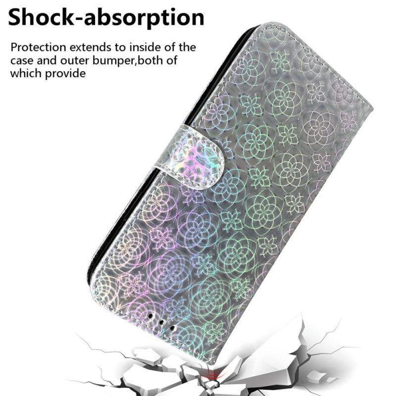 Leren Hoesje voor Samsung Galaxy S23 Plus 5G Disco-stijl