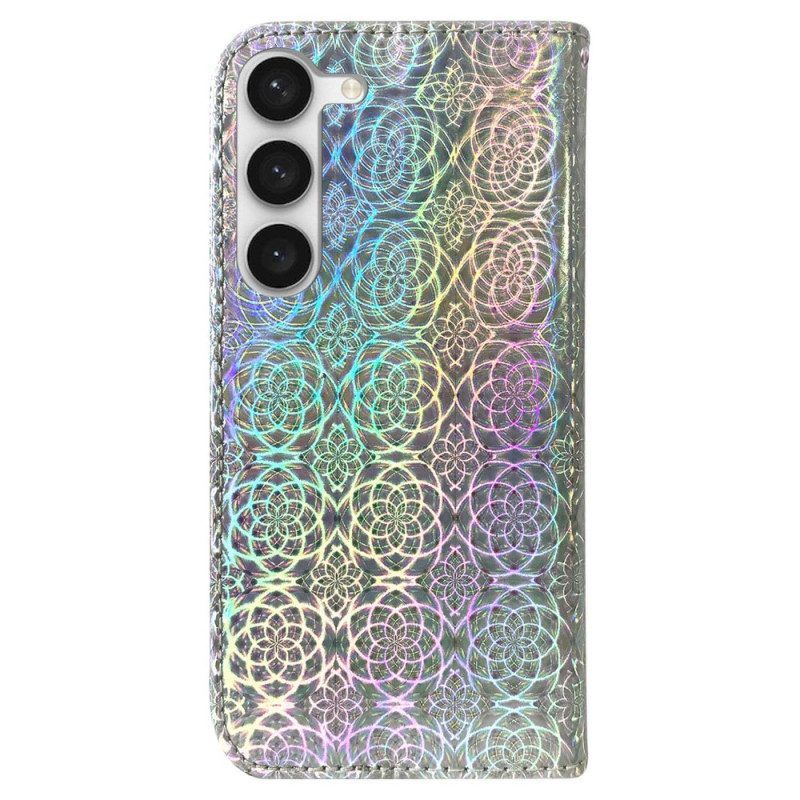 Leren Hoesje voor Samsung Galaxy S23 Plus 5G Disco-stijl