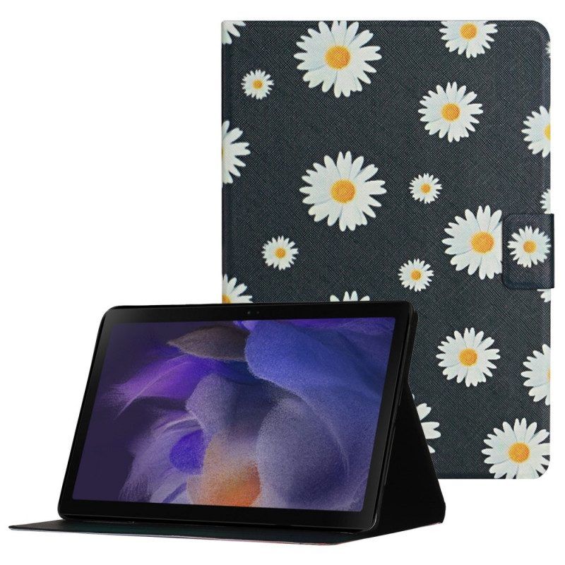 Leren Hoesje voor Samsung Galaxy Tab A8 (2021) Bloemen Bloemen Bloemen