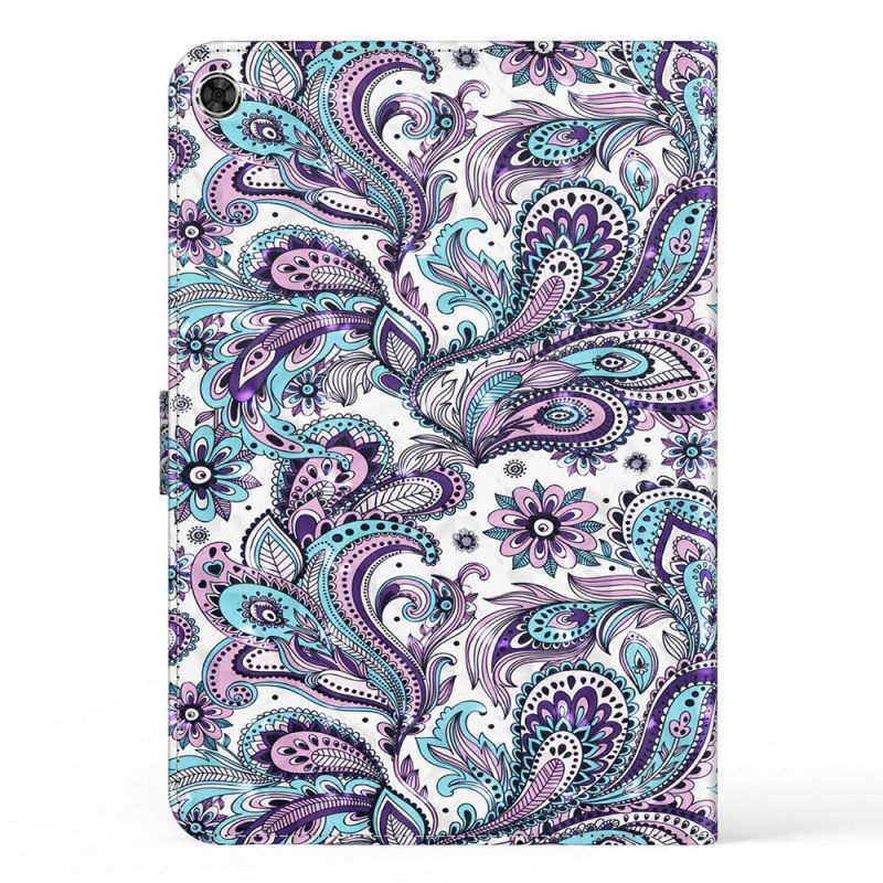 Leren Hoesje voor Samsung Galaxy Tab A8 (2021) Paisley