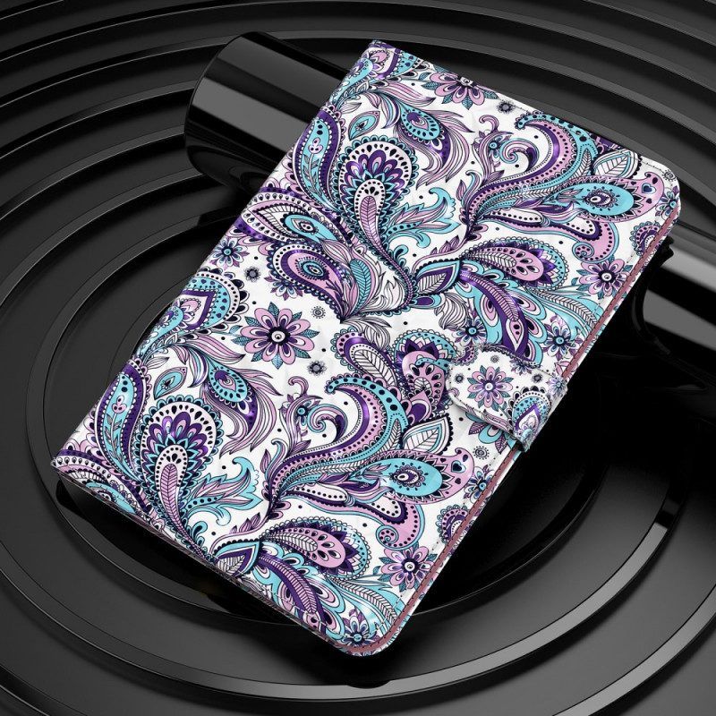 Leren Hoesje voor Samsung Galaxy Tab A8 (2021) Paisley