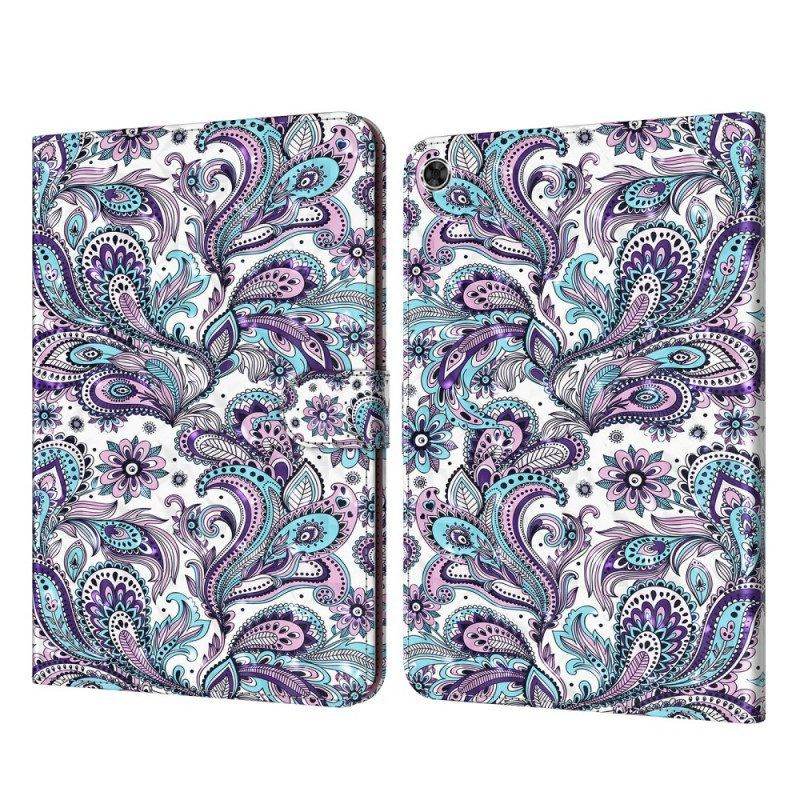 Leren Hoesje voor Samsung Galaxy Tab A8 (2021) Paisley