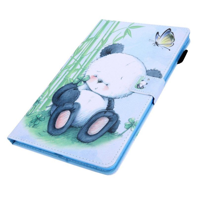 Leren Hoesje voor Samsung Galaxy Tab A8 (2021) Panda In De Natuur