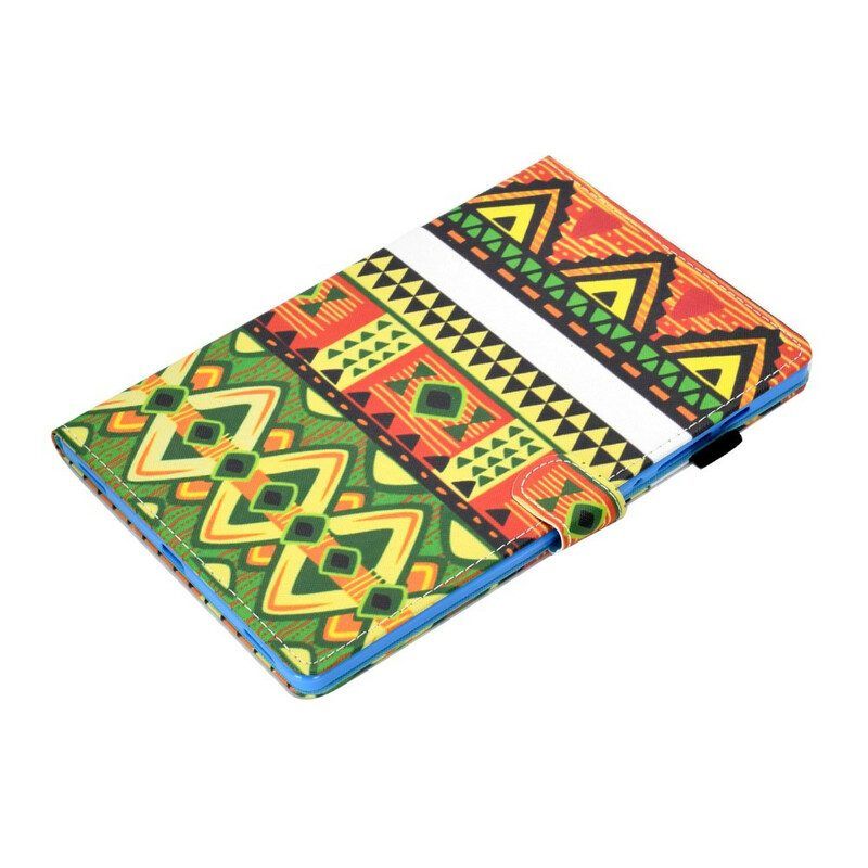 Leren Hoesje voor Samsung Galaxy Tab S8 / Tab S7 Azteken