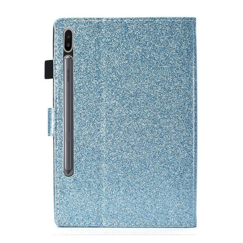 Leren Hoesje voor Samsung Galaxy Tab S8 / Tab S7 Sprankelende Glitters