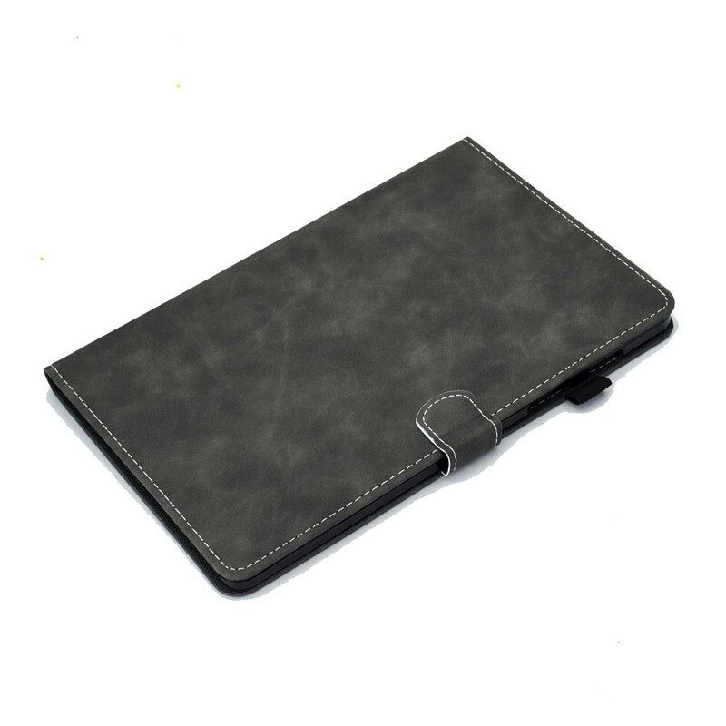 Leren Hoesje voor Samsung Galaxy Tab S8 / Tab S7 Vintage Design Leereffect