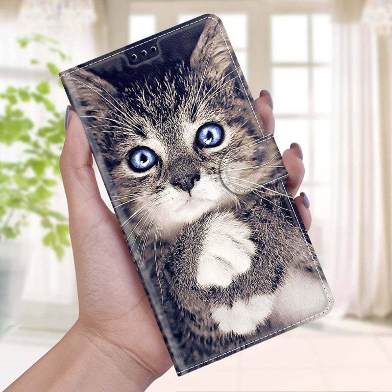 Leren Hoesje voor Xiaomi 12 / 12X Met Ketting Katten Katten String Katten