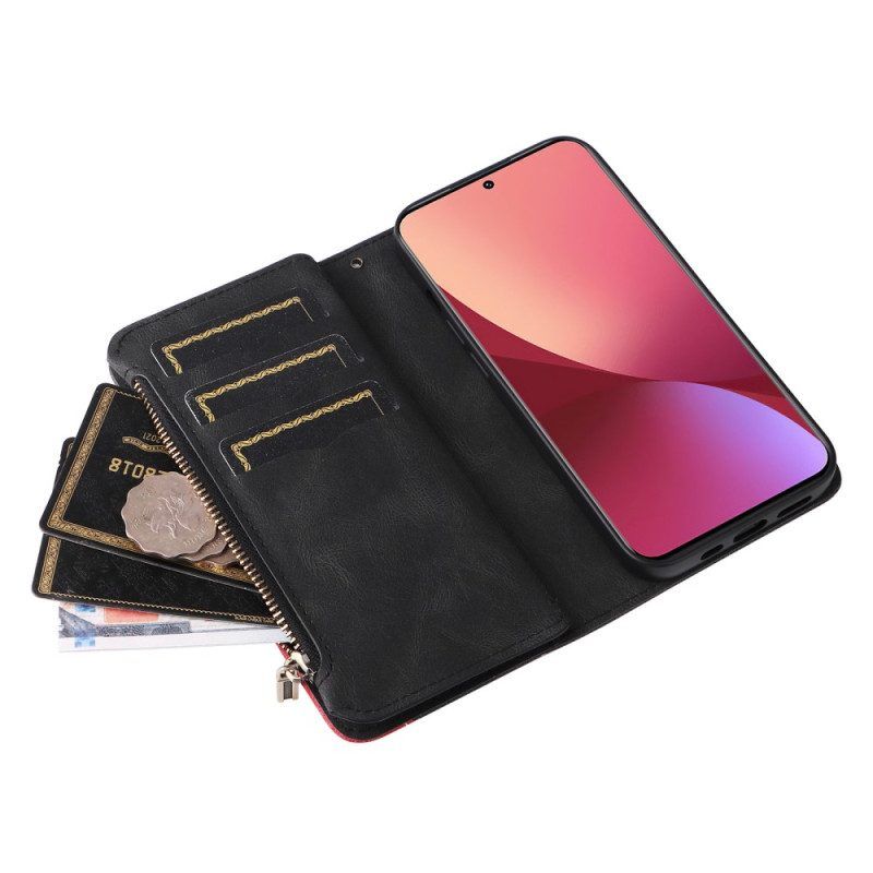 Leren Hoesje voor Xiaomi 12 / 12X Tweekleurig Met Portemonnee