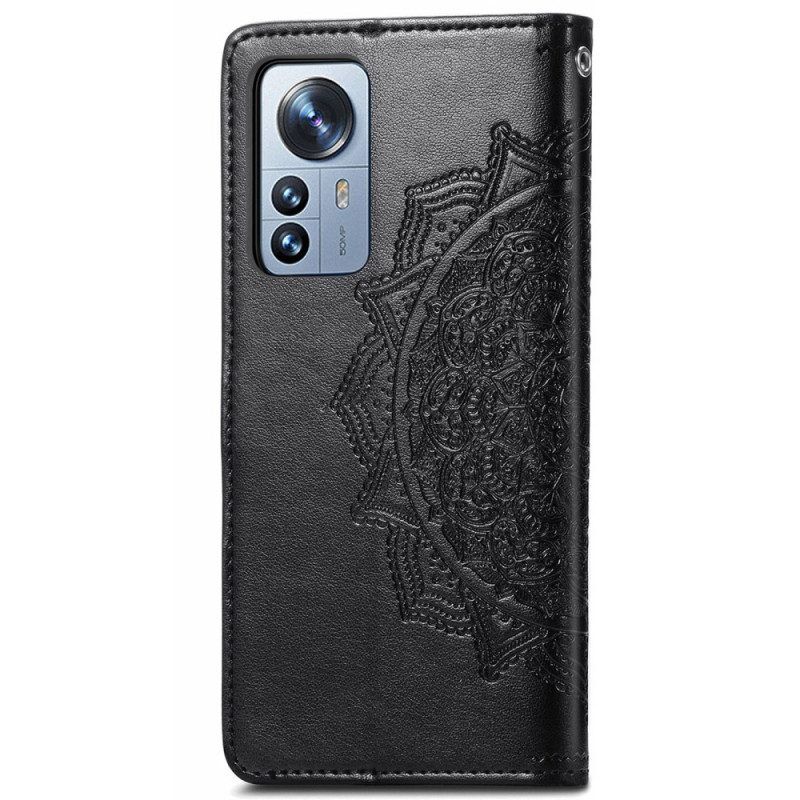 Leren Hoesje voor Xiaomi 12 Pro Mandala Middeleeuwen