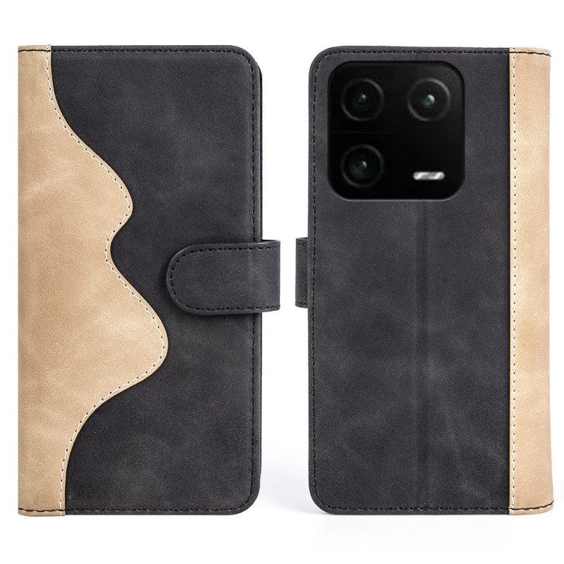 Leren Hoesje voor Xiaomi 13 Pro Golf Lederen Stijl