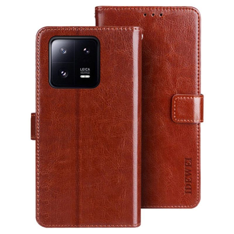 Leren Hoesje voor Xiaomi 13 Pro Imitatieleer Idewei