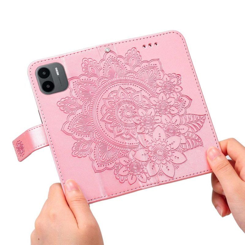 Leren Hoesje voor Xiaomi Redmi A1 Bloemmandala