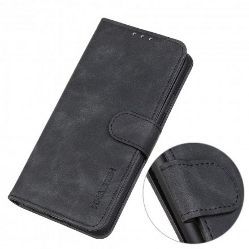 Leren Hoesje voor Xiaomi Redmi Note 10 / 10S Khazneh Vintage Leereffect