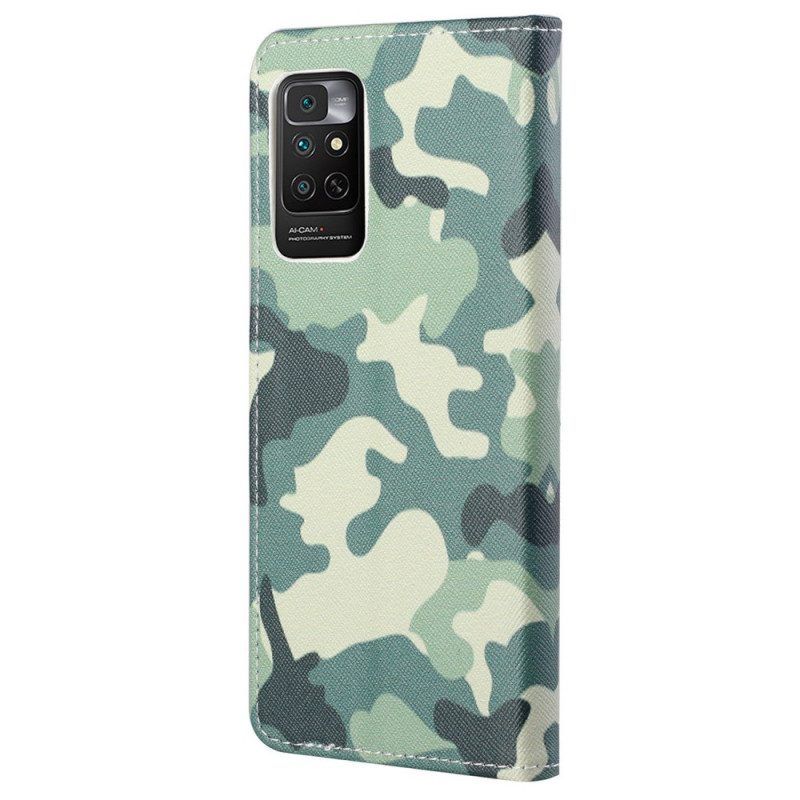Leren Hoesje voor Xiaomi Redmi Note 11 / 11S Camouflage