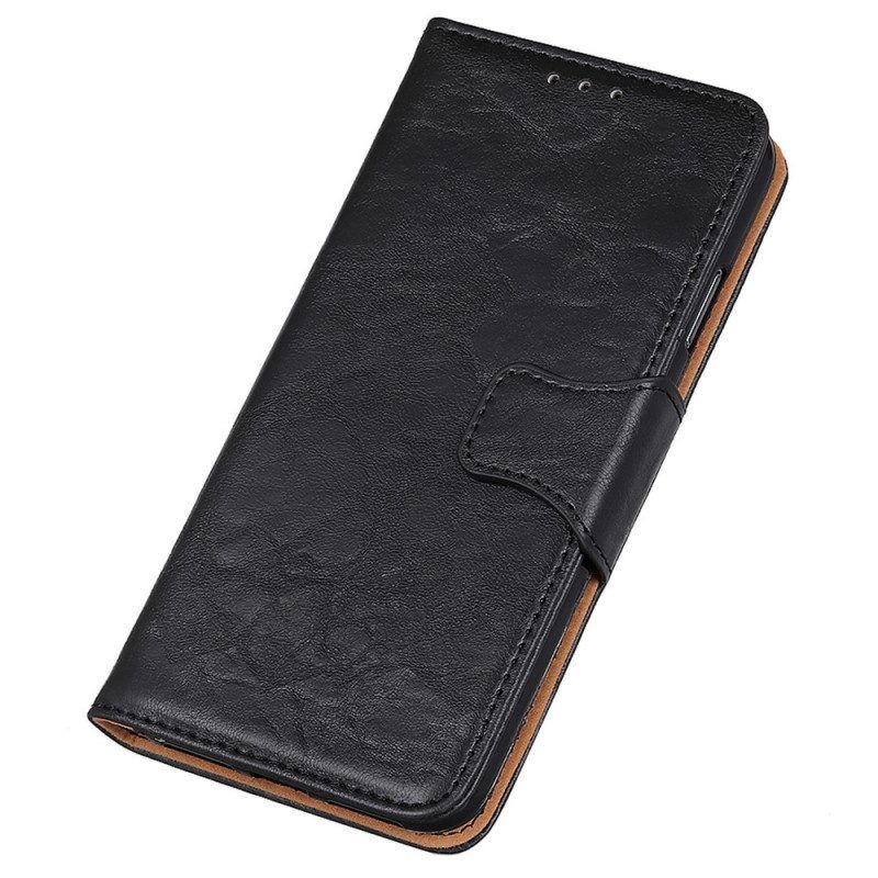 Leren Hoesje voor Xiaomi Redmi Note 11 / 11S Folio-hoesje Getextureerde Magnetische Flap