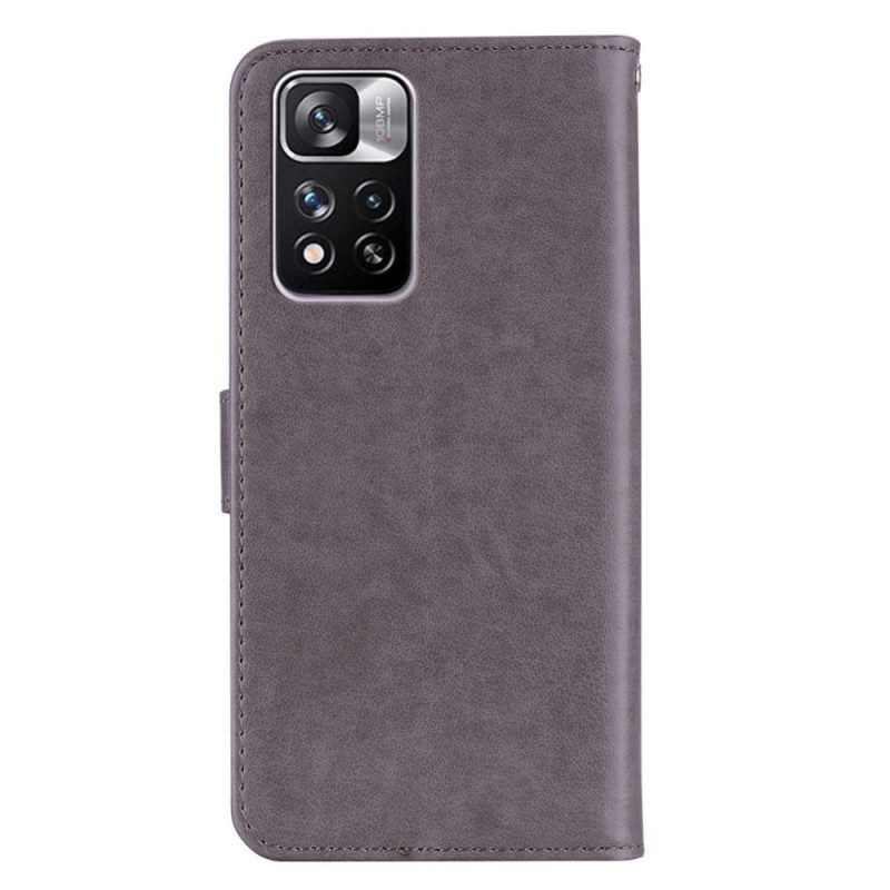 Leren Hoesje voor Xiaomi Redmi Note 11 Pro Plus 5G Mandala Uil