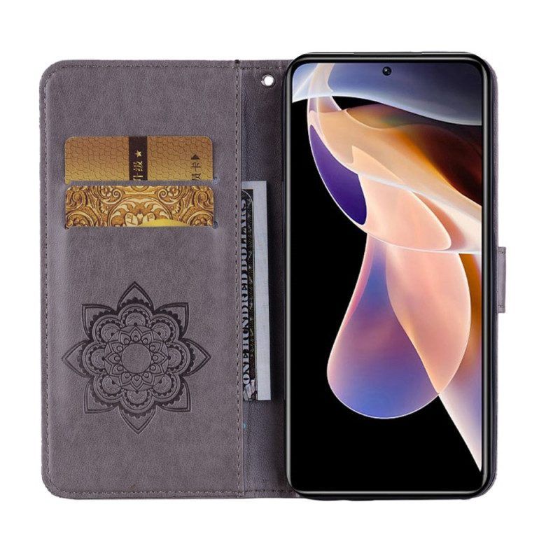 Leren Hoesje voor Xiaomi Redmi Note 11 Pro Plus 5G Mandala Uil