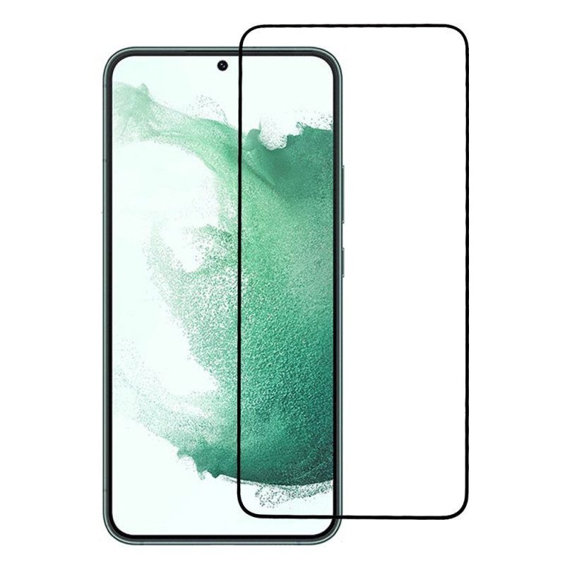 Samsung Galaxy S23 Plus 5G Zwarte Rand Gehard Glas Screenprotector