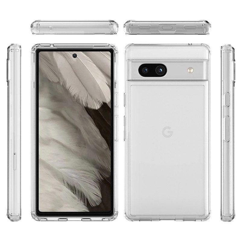 Telefoonhoesje voor Google Pixel 7A Transparante Anti-vergeling