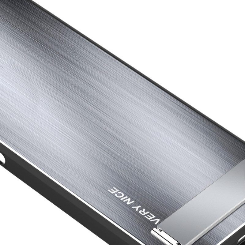 Telefoonhoesje voor Huawei P60 Pro Geborsteld Aluminium Met Steun