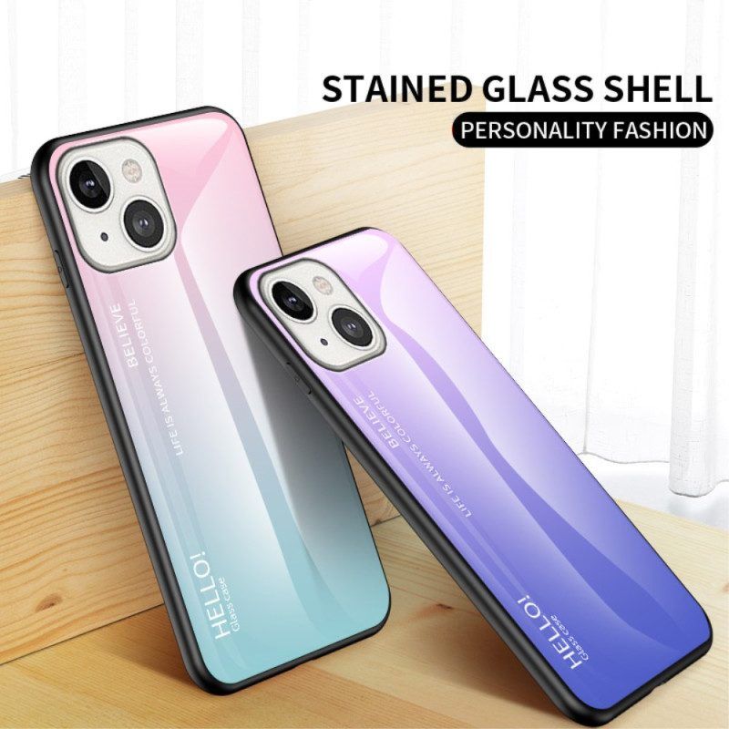 Telefoonhoesje voor iPhone 14 Gehard Glas Hallo