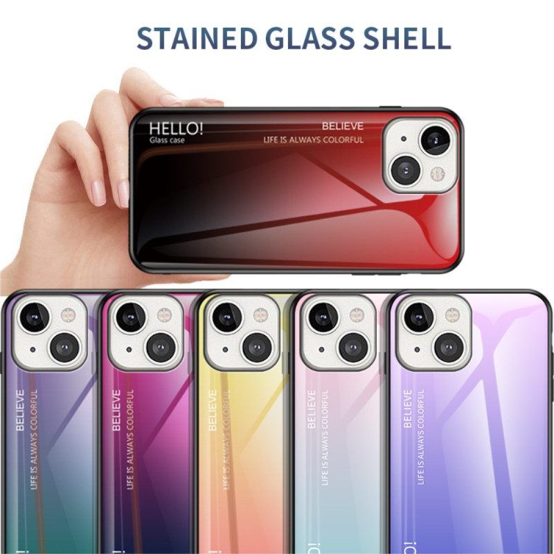 Telefoonhoesje voor iPhone 14 Gehard Glas Hallo