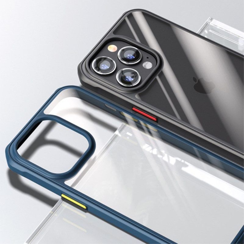 Telefoonhoesje voor iPhone 14 Pro Hybride Gekleurde Knoppen