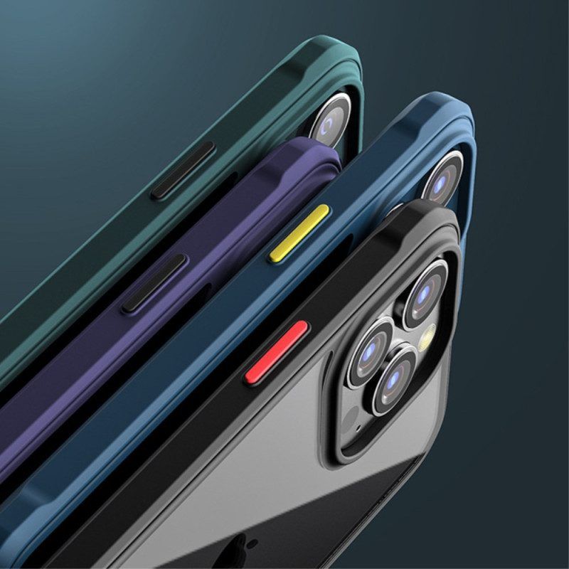 Telefoonhoesje voor iPhone 14 Pro Hybride Gekleurde Knoppen