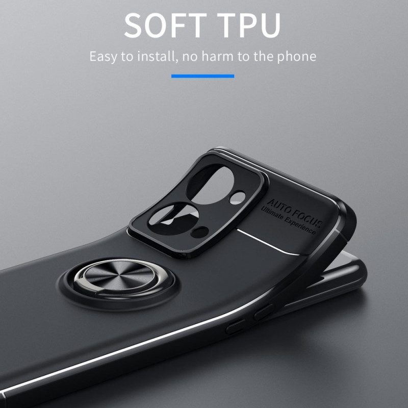 Telefoonhoesje voor OnePlus Nord 2T 5G Auto Focus Ultieme Ervaring Roterende Ring