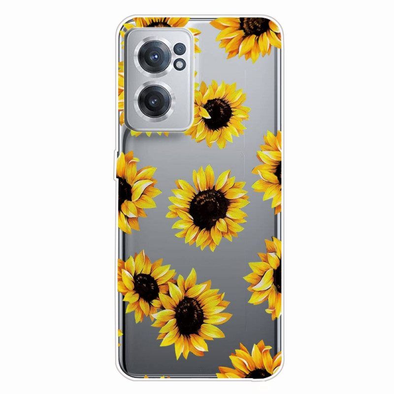 Telefoonhoesje voor OnePlus Nord CE 2 5G Zonnebloemen