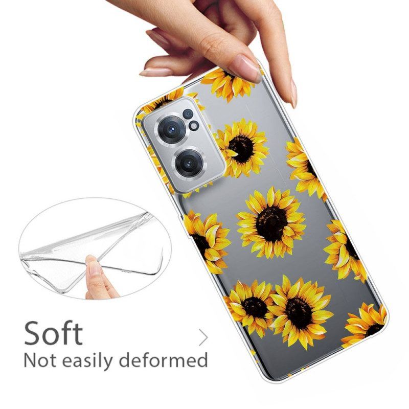 Telefoonhoesje voor OnePlus Nord CE 2 5G Zonnebloemen