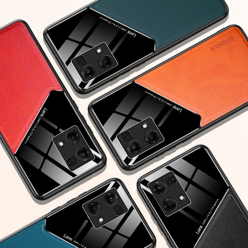 Telefoonhoesje voor Oppo Reno 7 Premium Kunstleer