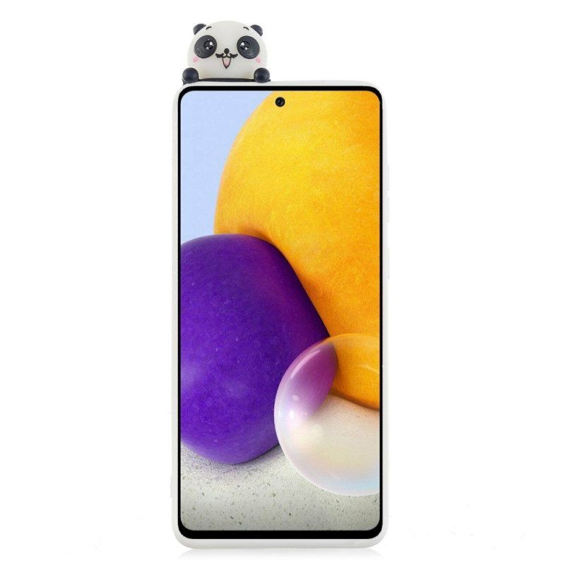 Telefoonhoesje voor Samsung Galaxy A53 5G Ik Hou Van Panda 3d