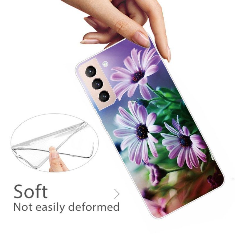 Telefoonhoesje voor Samsung Galaxy S22 5G Realistische Bloemen