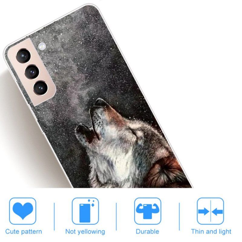 Telefoonhoesje voor Samsung Galaxy S22 5G Sublieme Wolf