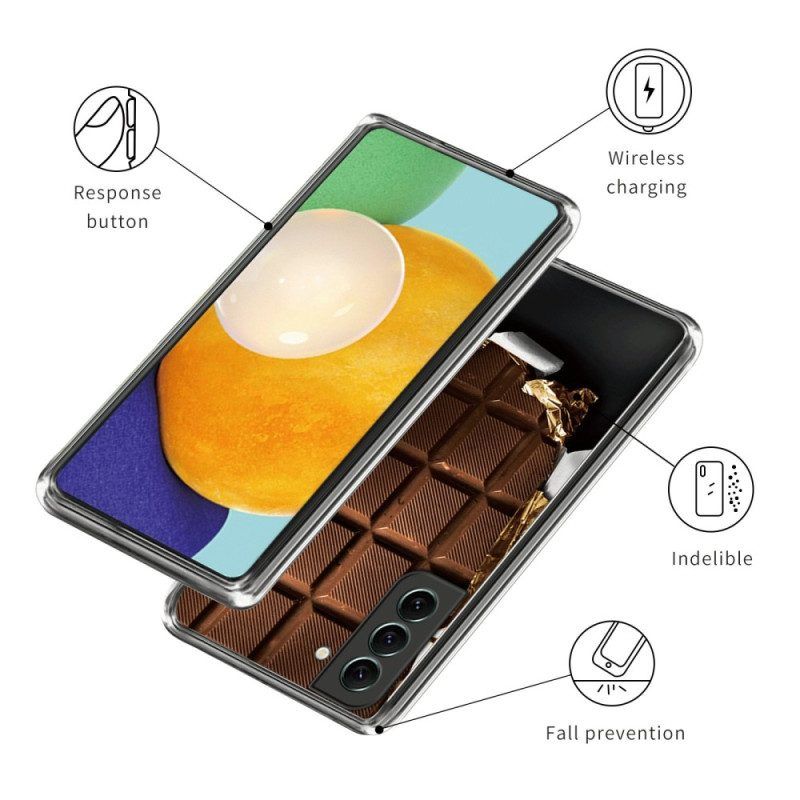 Telefoonhoesje voor Samsung Galaxy S23 5G Flexibele Chocolade