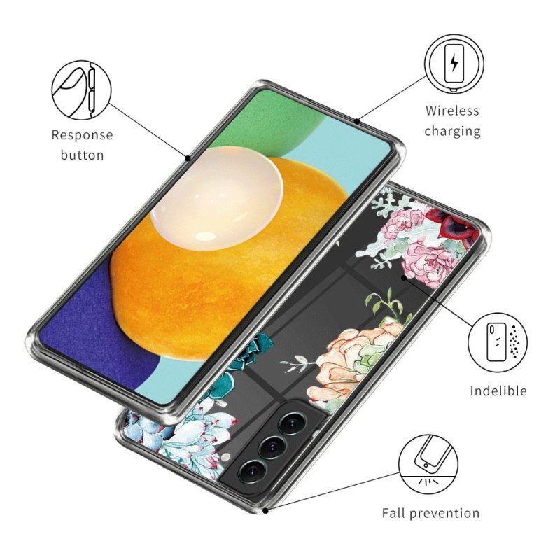 Telefoonhoesje voor Samsung Galaxy S23 5G Naadloos Boeket Bloemen