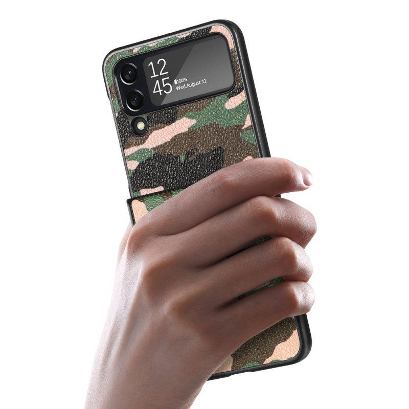 Telefoonhoesje voor Samsung Galaxy Z Flip 4 Folio-hoesje Militaire Camouflage