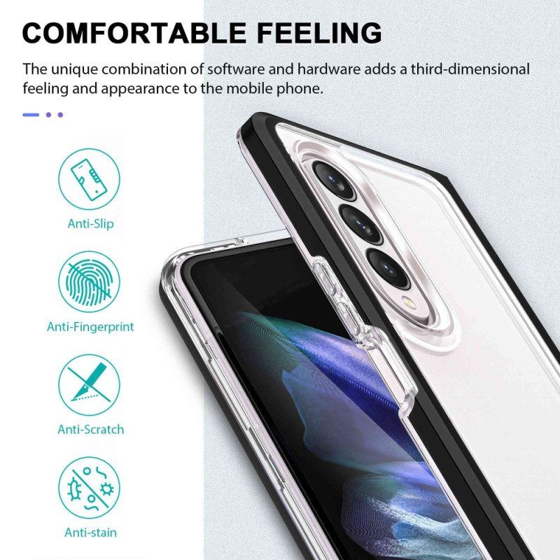 Telefoonhoesje voor Samsung Galaxy Z Fold 4 Transparante Sportkleding