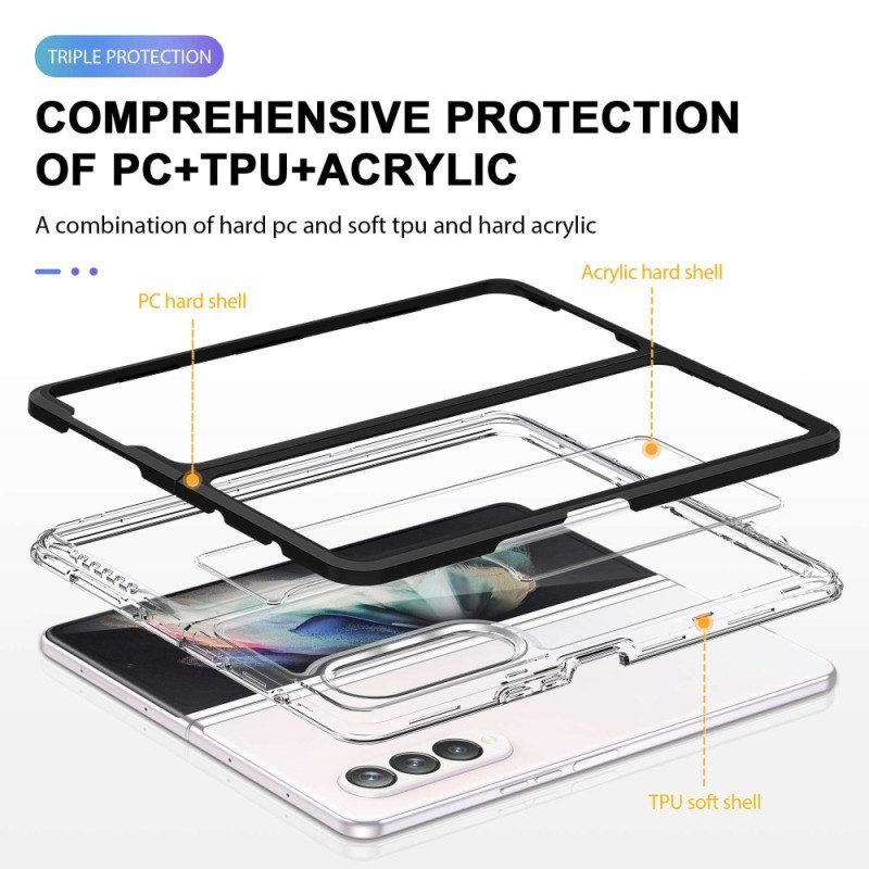 Telefoonhoesje voor Samsung Galaxy Z Fold 4 Transparante Sportkleding